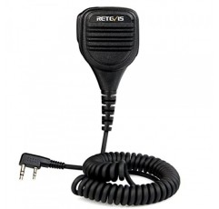 Retevis RB89 숄더 스피커 마이크, 3.5mm 오디오 잭, 워키 토키 스피커 마이크 호환 RT22 RT68 RT21 RB26 RT86 Baofeng BF-F8HP UV-5R UV-5G Plus 5RM Samcom Arcshell(1 팩)