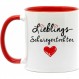 Nice-Presents-de Mug 좋아하는 며느리 고품질. 할 말이 있을 때 가장 아름다운 방법. 며느리에게 좋은 선물. (빨간색)