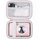 co2CREA 하드 케이스 교체용 Canon Ivy 2 모바일 미니 아이비 CLIQ CLIQ+ CLIQ 2 CLIQ+ 2 인스턴트 카메라 프린터 무선 블루투스 포토 프린터, 로즈 골드 케이스