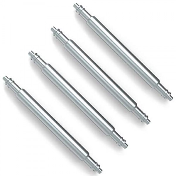 Wellfit 시계 핀, 튼튼한 스프링 바, 스테인레스 스틸 시계 밴드 핀 4팩, 직경 1.8mm