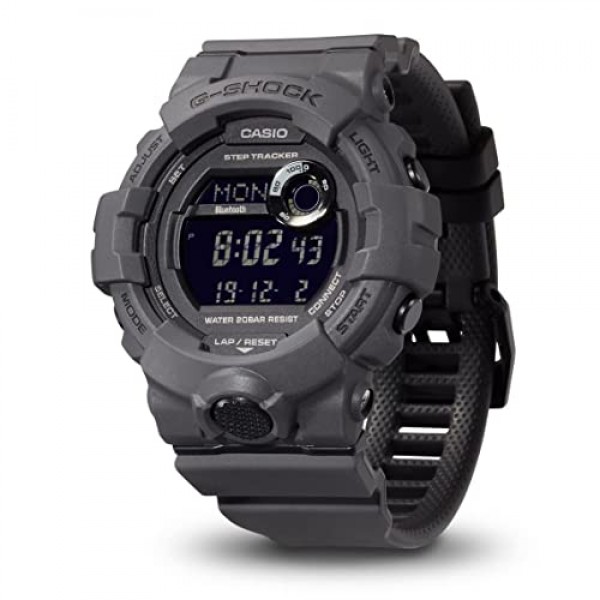 CASIO 남성용 디지털 쿼츠 시계(레진 스트랩 포함)