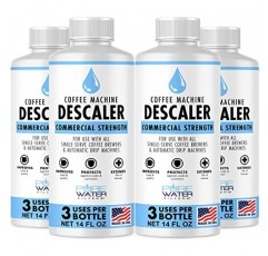 디스케일러 및 클리너(12개 용도) - MADE IN USA - Keurig Brewers, Nespresso, Delonghi, Breville 및 모든 커피 메이커 및 에스프레소 머신용 스케일 제거 솔루션