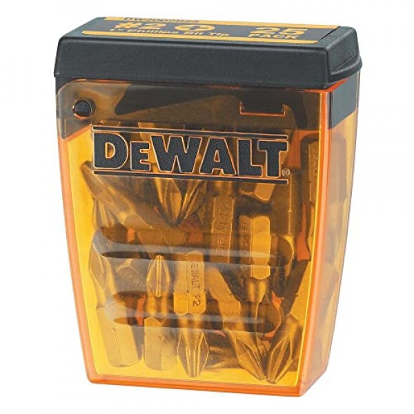DEWALT 드라이버 비트, #2 십자, 25팩(DW2002B25)