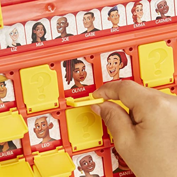 Hasbro Gaming 누구를 맞춰보세요? 원본, 로드하기 쉬운 프레임, 양면 캐릭터 시트, 어린이를 위한 2인용 보드 게임, 가족을 위한 추측 게임, 6세 이상