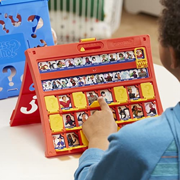 Hasbro Gaming 누구를 맞춰보세요? 원본, 로드하기 쉬운 프레임, 양면 캐릭터 시트, 어린이를 위한 2인용 보드 게임, 가족을 위한 추측 게임, 6세 이상