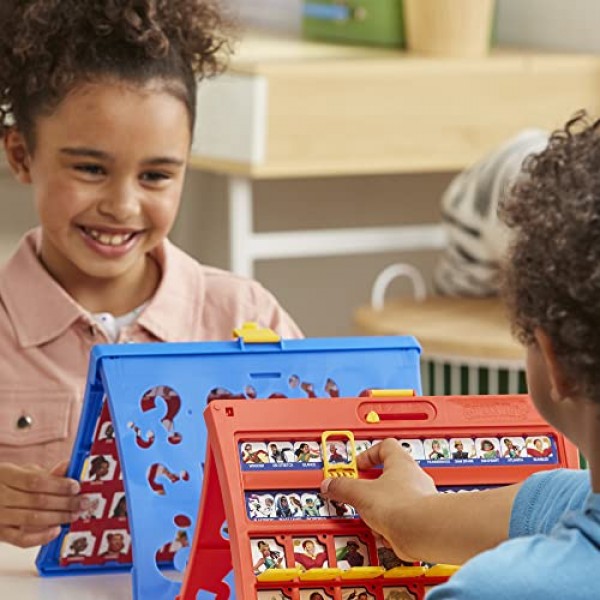 Hasbro Gaming 누구를 맞춰보세요? 원본, 로드하기 쉬운 프레임, 양면 캐릭터 시트, 어린이를 위한 2인용 보드 게임, 가족을 위한 추측 게임, 6세 이상