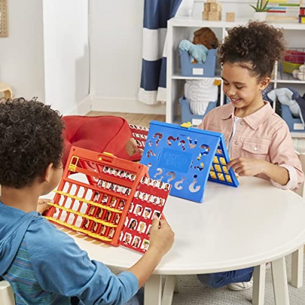 Hasbro Gaming 누구를 맞춰보세요? 원본, 로드하기 쉬운 프레임, 양면 캐릭터 시트, 어린이를 위한 2인용 보드 게임, 가족을 위한 추측 게임, 6세 이상
