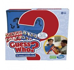 Hasbro Gaming 누구를 맞춰보세요? 원본, 로드하기 쉬운 프레임, 양면 캐릭터 시트, 어린이를 위한 2인용 보드 게임, 가족을 위한 추측 게임, 6세 이상