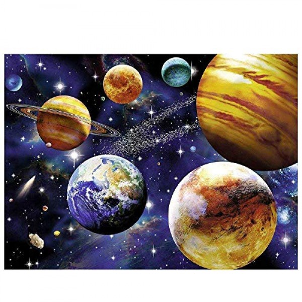 Ravensburger Space 어린이를 위한 100피스 직소 퍼즐 - 모든 조각은 독특하고 조각이 완벽하게 맞습니다. 파란색