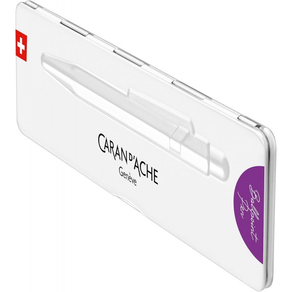 Caran d'Ache Ballpoint Pen 849 Colormat-x in Purple 케이스 포함 0849.605 1 품목 (1팩)