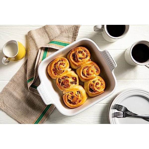 Le Creuset 스톤웨어 헤리티지 스퀘어 접시, 3쿼트 (9