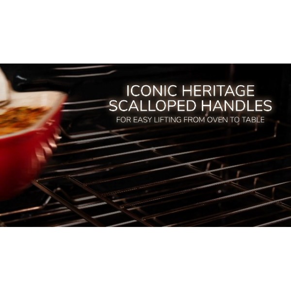 Le Creuset 스톤웨어 헤리티지 스퀘어 접시, 3쿼트 (9