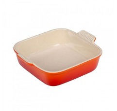 Le Creuset 스톤웨어 헤리티지 스퀘어 접시, 3쿼트 (9