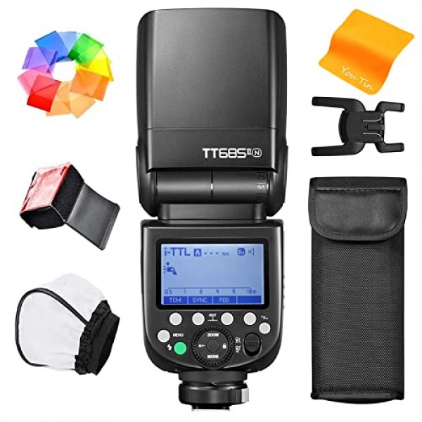Godox TT685II-N TT685IIN TTL 카메라 플래시 스피드라이트 2.4G 1/8000s HSS Nikon Cmaeras와 호환 가능