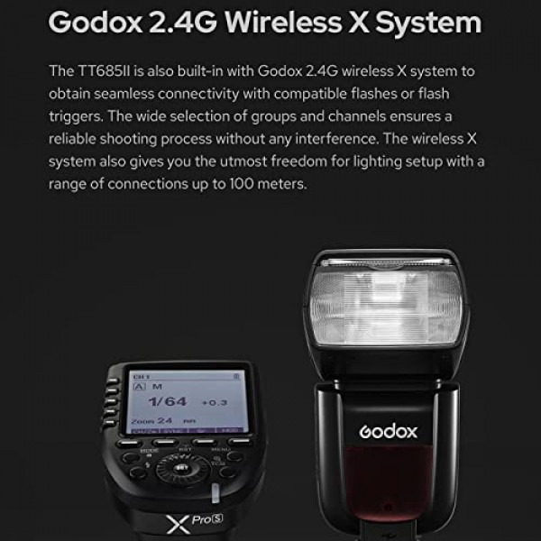 Godox TT685II-N TT685IIN TTL 카메라 플래시 스피드라이트 2.4G 1/8000s HSS Nikon Cmaeras와 호환 가능