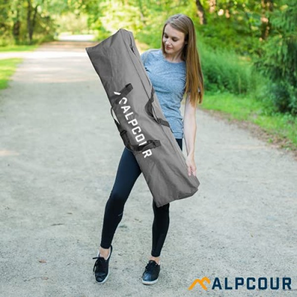 야외 캠핑, 여행 및 해변용 Alpcour 캠핑 침대 가방 – 대부분의 유아용 침대 및 의자에 맞는 42인치 헤비 듀티 폴리에스테르 직물 교체 가방 – 다기능 및 휴대 및 보관 