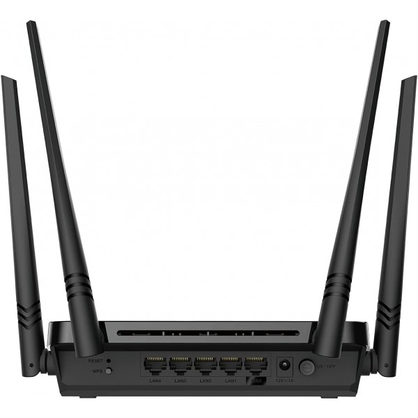 D-Link DIR-842V2 AC1200 Wi-Fi 기가비트 라우터(MU-MIMO, WLAN 속도 최대 867Mbps/5GHz + 300Mbps/2.4GHz, 4기가비트 LAN 포트, 기가비트 WAN, WPA3, 라우터, 액세스 포인트, 리피터 모드 ) AC1200 