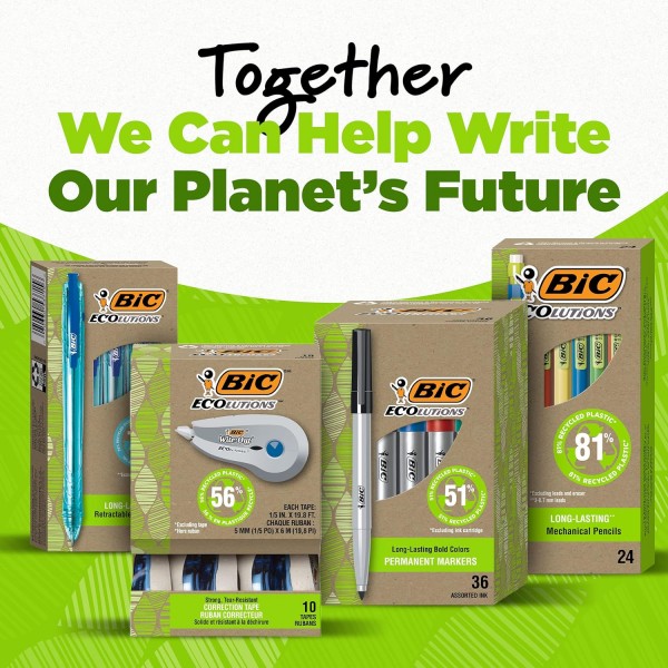 BIC ReVolution Ocean 접이식 볼펜, 블랙