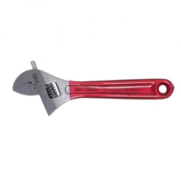 Klein Tools D507-6 조절식 렌치, 고광택 크롬 마감 처리된 추가 용량 조 단조 드라이브 렌치, 6-1/2인치