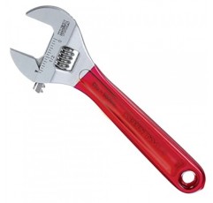 Klein Tools D507-6 조절식 렌치, 고광택 크롬 마감 처리된 추가 용량 조 단조 드라이브 렌치, 6-1/2인치