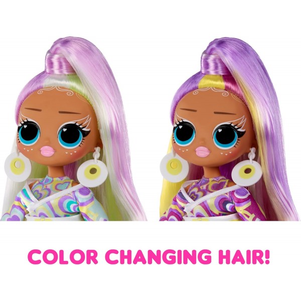 LOL Surprise OMG Sunshine Makeover Fashion Doll - SUNRISE - 태양의 UV 색상 변화, 다양한 서프라이즈, 멋진 액세서리 - 4세 이상 어린이를 위한 훌륭한 선물 싱글