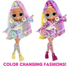 LOL Surprise OMG Sunshine Makeover Fashion Doll - SUNRISE - 태양의 UV 색상 변화, 다양한 서프라이즈, 멋진 액세서리 - 4세 이상 어린이를 위한 훌륭한 선물 싱글