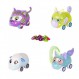 Ritzy Rollerz Toy Cars for Girls with Surprise Charms, 4Ever Friends, 독특한 패션 마감의 귀여운 자동차 4대, 4팩