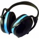 Silverline Folding Ear Defenders SNR 30dB(H=34dB M=28dB L=19dB)(633816), 파란색 및 검은색