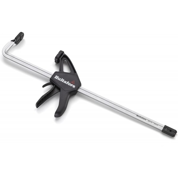 Hultafors 퀵 릴리스 클램프 QCX 15(스팬 150mm, 퀵 릴리스, 닫는 힘 최대 120kg, 강화 막대, 캐터필라 고무 패드가 있는 압력판) 483239