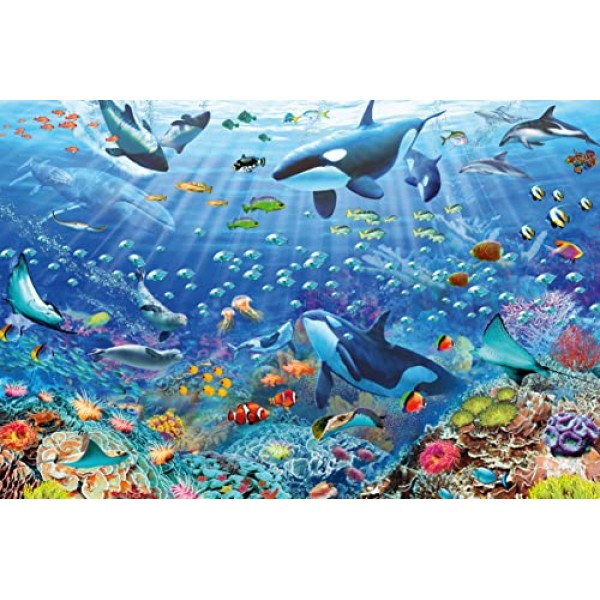 Ravensburger 다채로운 수중 세계 성인을 위한 3000피스 직소 퍼즐 - 17444 - 수공예 도구, 내구성이 뛰어난 블루보드, 모든 조각이 완벽하게 맞습니다