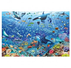 Ravensburger 다채로운 수중 세계 성인을 위한 3000피스 직소 퍼즐 - 17444 - 수공예 도구, 내구성이 뛰어난 블루보드, 모든 조각이 완벽하게 맞습니다