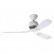 HUNTER Fan Industrial II 실내용 천장 선풍기, 132cm, 벽 조절 장치 및 흰색과 단풍나무 색상의 교체 가능한 블레이드 3개 포함, 여름과 겨울에 이상적, 모델 24547