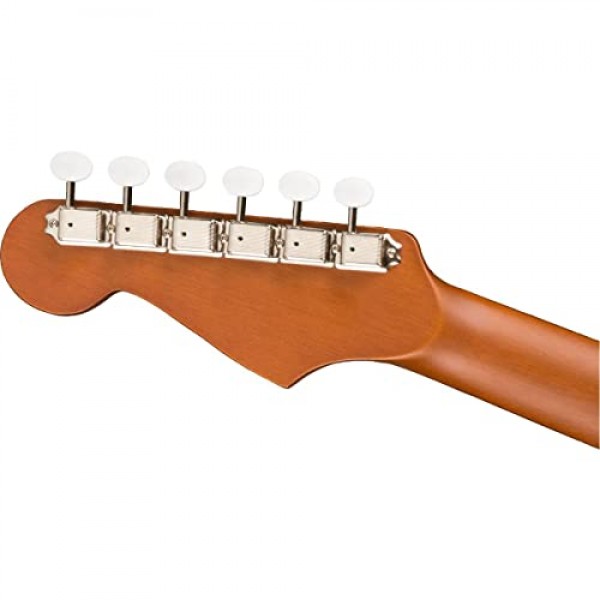 Fender Redondo 미니 어쿠스틱 기타, 2년 보증 포함, 천연, 로즈우드 핑거보드, 긱백 포함