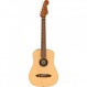 Fender Redondo 미니 어쿠스틱 기타, 2년 보증 포함, 천연, 로즈우드 핑거보드, 긱백 포함