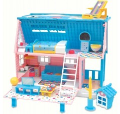 Cicciobello - Friendships Casa Trolley, 미니 캐릭터와 강아지가 포함된 플레이 세트, 3세부터, Giochi Preziosi, 멀티컬러, CC012000