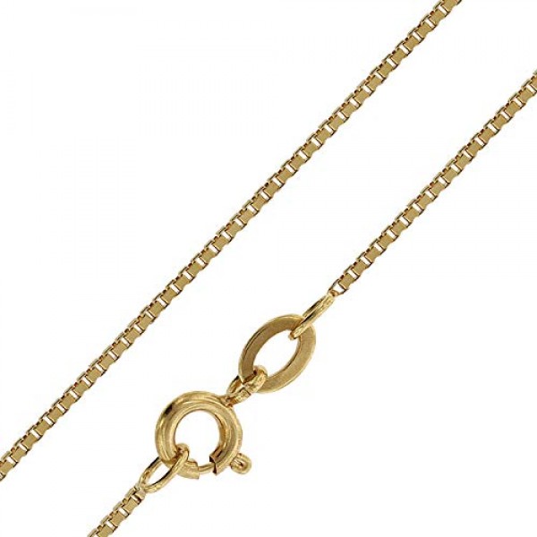 trendor Crucifix 24 mm 골드 333 (8 캐럿) 금도금 체인 여성용 및 남성용 목걸이, 골드 펜던트, 리얼 골드로 제작된 시대를 초월한 크로스 펜던트 75286