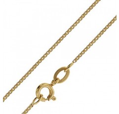 trendor Crucifix 24 mm 골드 333 (8 캐럿) 금도금 체인 여성용 및 남성용 목걸이, 골드 펜던트, 리얼 골드로 제작된 시대를 초월한 크로스 펜던트 75286