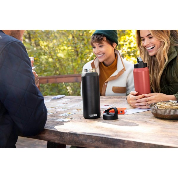 CAMELBAK 남녀공용 - 성인용 휴대 캡 SST 진공 단열 물병, 흰색, 20oz 흰색 20oz