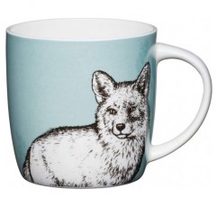 KitchenCraft China 425ml 배럴 모양 머그, Fox