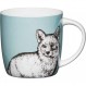 KitchenCraft China 425ml 배럴 모양 머그, Fox