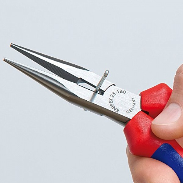 KNIPEX - 25 01 160 도구 - 커터가 있는 긴 노즈 플라이어(2501160), 6-1/4인치
