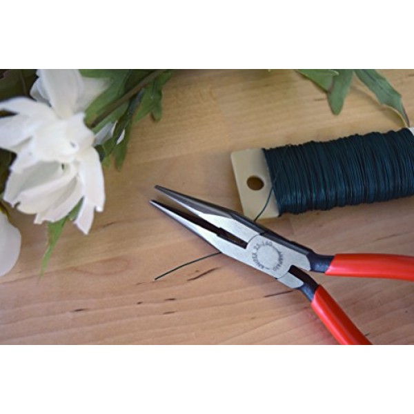 KNIPEX - 25 01 160 도구 - 커터가 있는 긴 노즈 플라이어(2501160), 6-1/4인치