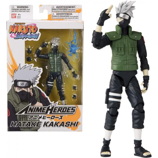 반다이 36903 Anime Heroes-Naruto 15cm Hatake Kakashi-Action Figures