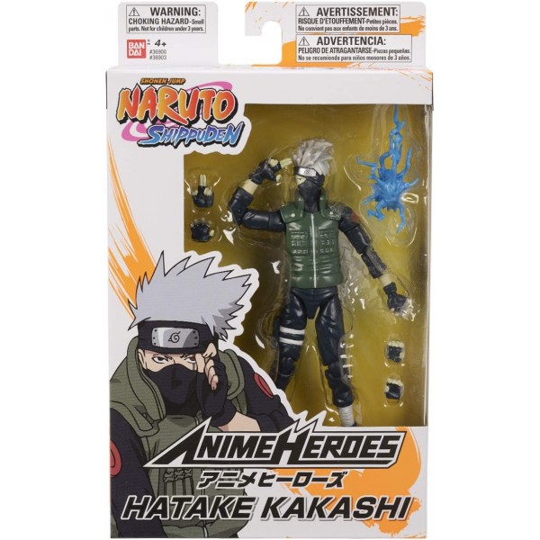 반다이 36903 Anime Heroes-Naruto 15cm Hatake Kakashi-Action Figures