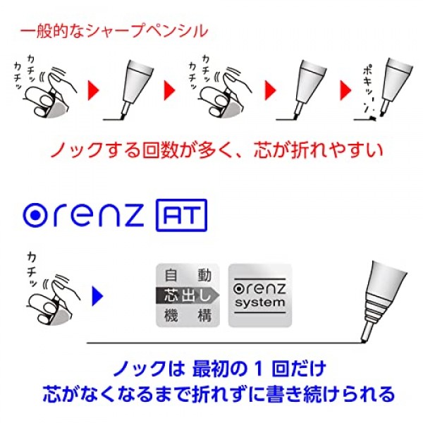 Pentel Orenz AT XPP2005-Z 샤프 펜슬, 0.5mm(0.02인치), 실버