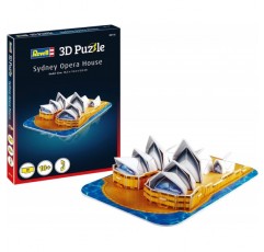 Revell 3D 퍼즐 00118 I 오페라 시드니 I 30 조각 I 어린이와 어른을 위한 2시간의 조립 재미 I 10세부터 I 유명한 Bridge Opera House를 직접 조립합니다