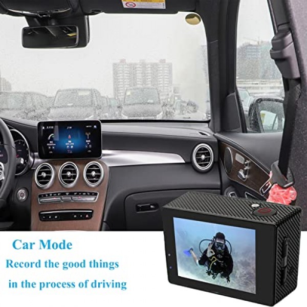 Xilecam Action Cam 4K/30FPS WiFi 수중 카메라 131피트 2 x 1350mAh 배터리 및 다기능 액세서리 팩(X-Sport Pro로 업데이트된 앱)