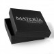 Materia #SA-28 여성용 팔찌 925 실버 더블 커브 체인 6 mm 14.1 g 로듐 도금 18-23 cm 길이 조절 가능 + 박스, 스털링 실버, 스톤 없음