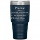 Poopsie 명사 텀블러 30Oz - 12가지 색상 - 제품군 정의 - Poopsie 정의 텀블러 - Poopsie를 위한 진공 텀블러 선물 - Poopsie 선물 - 뚜껑이 있는 진공 텀블러(네이비)