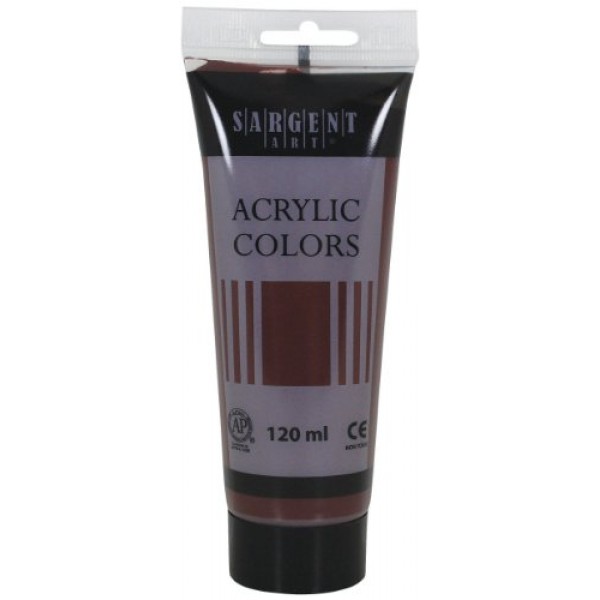 Sargent Art 23-0368 120Ml 튜브 아크릴 페인트, 번트 엄버